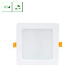 Downlight LED Dure 3 12 W 6000 K IP54, quadrado, branco