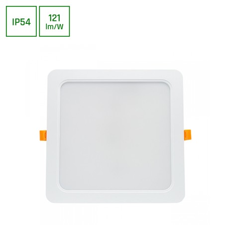 LED downlight Dure 3 24 W 6000 K IP54, square, white