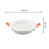 Downlight LED Dure 3 Max 12 W 4000 K IP44, redondo, branco – foto 4