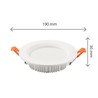 Downlight LED Dure 3 Max 18 W 6000 K IP44, στρογγυλό, λευκό – φωτογραφία 4