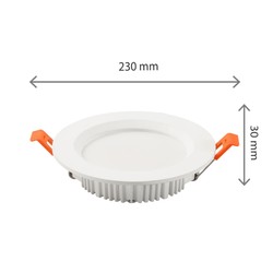 Downlight LED Dure 3 Max 28 W 6000 K IP44, redondo, branco – foto 2