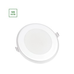 Plafonier LED Fiale 3 Steps Aureola 5,5 W 3000 K IP44, redondo, branco