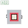 LED-Spot Fiale 4 W 6000 K 30° IP20, quadratisch, rot