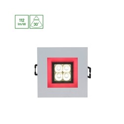 LED-Spot Fiale 4 W 3000 K 30° IP20, quadratisch, rot – Foto 2
