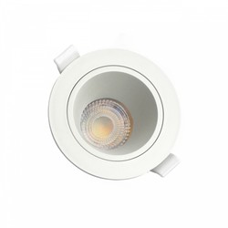 Plafón LED Fiale Core GU10 IP20, redondo, antideslumbramiento, blanco – SLIP001030