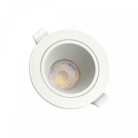Plafonnier LED Fiale Core GU10 IP20 rond anti-éblouissement blanc – SLIP001030