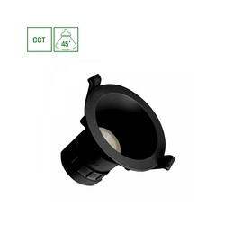 Downlight LED Fiale Core Complete 7 W IP20 CCT (température réglable) rond anti-éblouissement noir – photo 2
