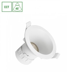 Downlight LED Fiale Core Complete 7 W IP20, CCT (regulowana temperatura barwowa), okrągły, antyolśnieniowy, biały