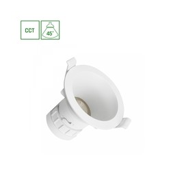 LED-Downlight Fiale Core Complete 7 W IP20, CCT (Farbtemperatur einstellbar), rund, blendfrei, weiß – Foto 2