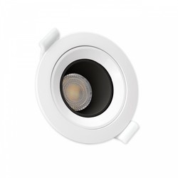 Plafonier LED Fiale Core Deep GU10 IP20, redondo, orientável, preto