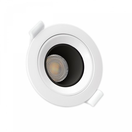 LED ceiling light Fiale Core Deep GU10 IP20, round, adjustable, black