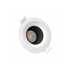 Plafoniera LED Fiale Core Deep GU10 IP20, rotondo, orientabile, nero – foto 2