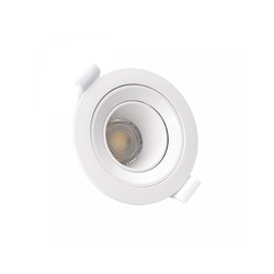 LED ceiling light Fiale Core Deep GU10 IP20, round, adjustable, white – photo 2