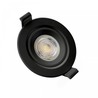 Plafonier LED Fiale Core Flat GU10 IP20, redondo, orientável, preto