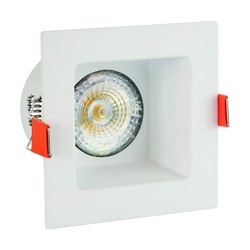 LED ceiling light Fiale III GU10 IP20, square, white – photo 2