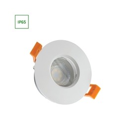 LED ceiling light Fiale GU10 IP65, round, white