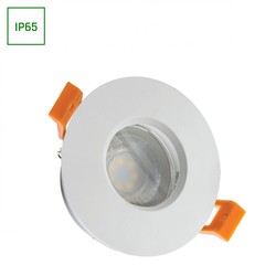 Plafón LED Fiale GU10 IP65, redondo, blanco – foto 2