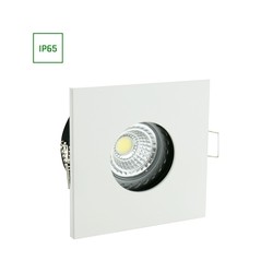 LED ceiling light Fiale GU10 IP65, square, white – photo 2