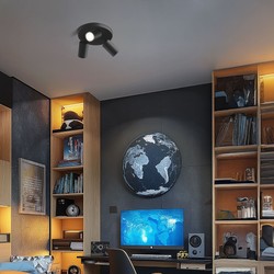 LED-Deckenleuchte Madara Altro Xgu10 GU10 IP20, rund, schwarz