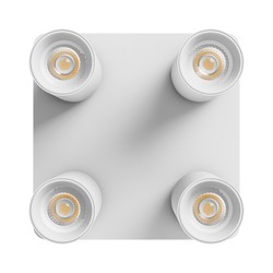 LED-plafondlamp Madara Altro Xgu10 GU10 IP20, vierkant, wit – foto 4