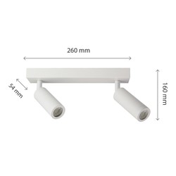 Foco LED MR11 Madara Movable GU10 IP20, blanco – foto 3