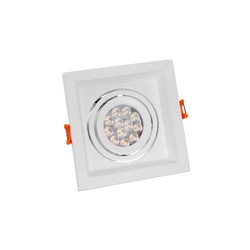 Plafón LED MDD Uno GU10 IP20, blanco