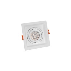 Plafonier LED MDD Uno GU10 IP20, branco – foto 2