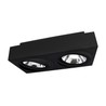 AR111 LED spotlight Mirora Rectangle GU10 IP20, surface-mounted, adjustable, black