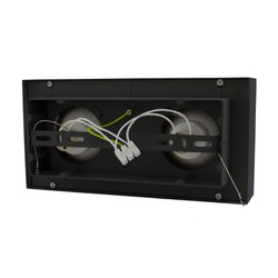 Faretto LED AR111 Mirora Rectangle GU10 IP20, a plafone, orientabile, nero – foto 7