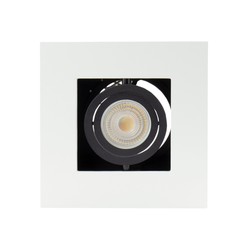 LED-plafondlamp Mirora GU10 IP20, opbouw, vierkant, richtbaar, wit – foto 2