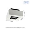 Plafonier LED Mirora GU10 IP20, de superfície, quadrado, orientável, branco – foto 3