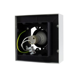 LED ceiling light Mirora GU10 IP20, surface-mounted, square, adjustable, white – photo 7