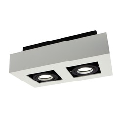 Светодиодный потолочный светильник Mirora Rectangle GU10 IP20, накладной, поворотный, белый – фото 3