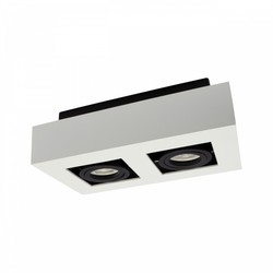LED ceiling light Mirora Rectangle GU10 IP20, surface-mounted, adjustable, white – photo 7