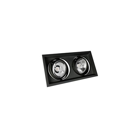 AR111 LED spotlight Due GU10 IP20, black