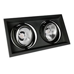 LED-Spot AR111 Due GU10 IP20, schwarz – Foto 2