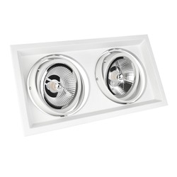 Foco LED AR111 Due GU10 IP20, blanco – foto 2