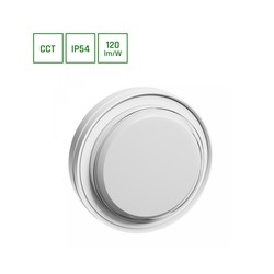Plafonier LED Pastilo 10 W IP54, CCT (temperatura de cor ajustável), redondo, branco – foto 2