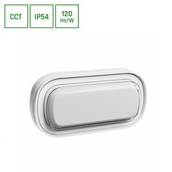 LED ceiling light Pastilo 10 W IP54, CCT (adjustable colour temperature), oval, white