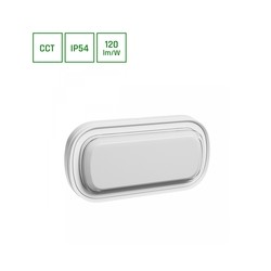 Plafonier LED Pastilo 15 W IP54, CCT (temperatura de cor ajustável), oval, branco – foto 2