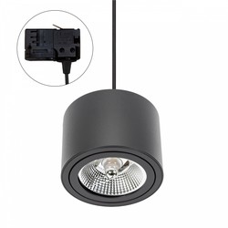 Foco para calha Chloe GU10 IP20, trifásico, redondo, orientável, preto – SLIP005013_TRACK