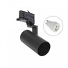 Spot LED sur rail Madara Circuits GU10 IP20 triphasé noir