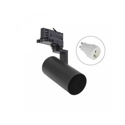 LED track spotlight Madara Circuits GU10 IP20, three-phase, black – photo 2
