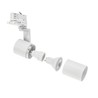 Reflektor LED na szynoprzewód Madara Circuits GU10 IP20, trójfazowy, biały – zdjęcie 4