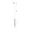 Track spotlight Madara GU10 IP20, three-phase, suspended, white – SLIP003020