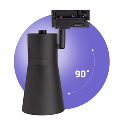 Spot sur rail Madara Scandi Circuits GU10 IP20 triphasé noir – photo 5