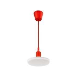 Candeeiro suspenso LED Albene 24 W 3000 K IP20, vermelho