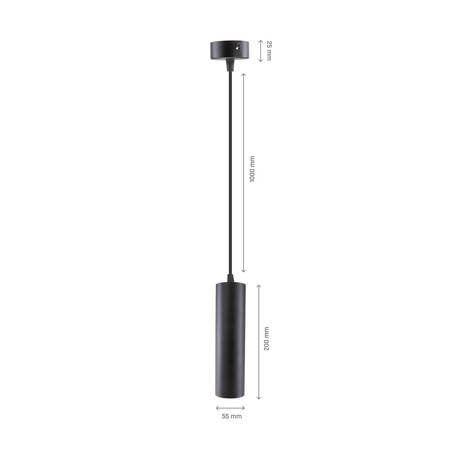 Hanglamp Madara GU10 IP20, hangend, zwart – SLIP003023