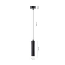 Lámpara colgante Madara GU10 IP20, suspendido, negro – SLIP003019 – foto 10