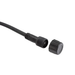 Festoon string light 10 m, 10 E27 sockets, IP44, black – bulbs not included – photo 7